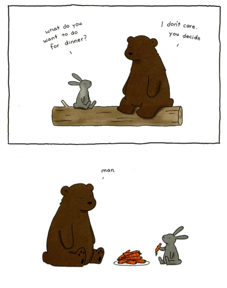 Rabbits love carrots but they should not be their main diet.png